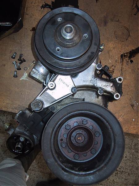 RR front timing cover and
                pulleys